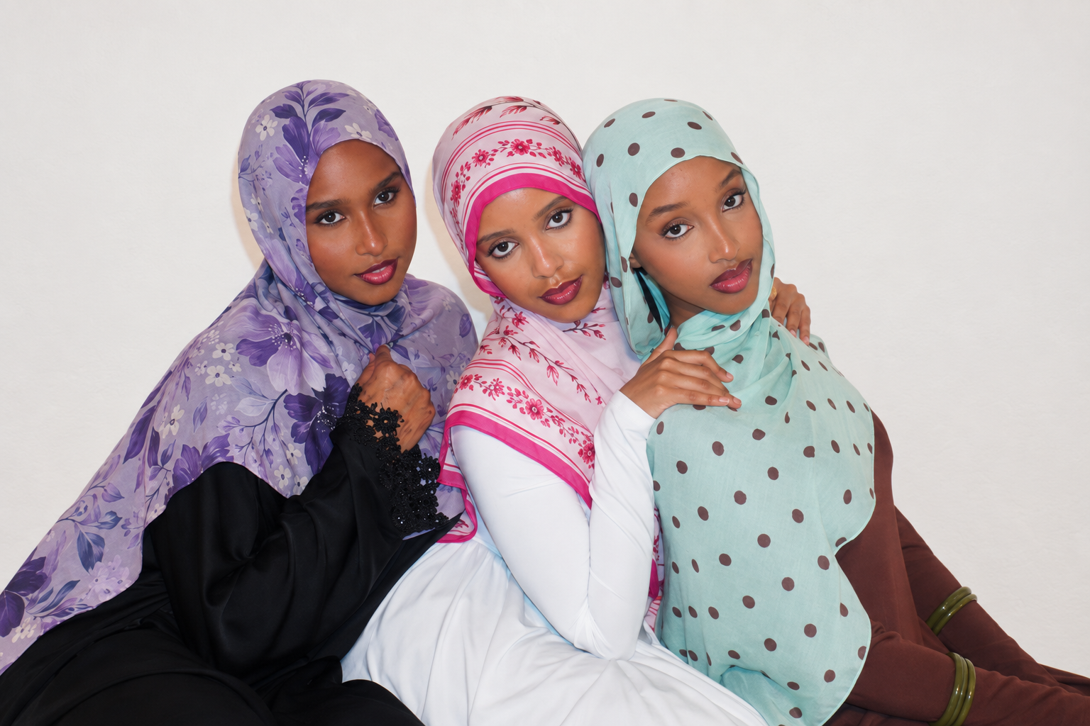 Three Lumaysa hijab prints